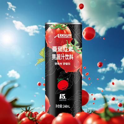 کیفیت عسل گوجه فرنگی آب میوه 3٪ انرژی 12.4g کربوهیدرات در هر 100ml کارخانه